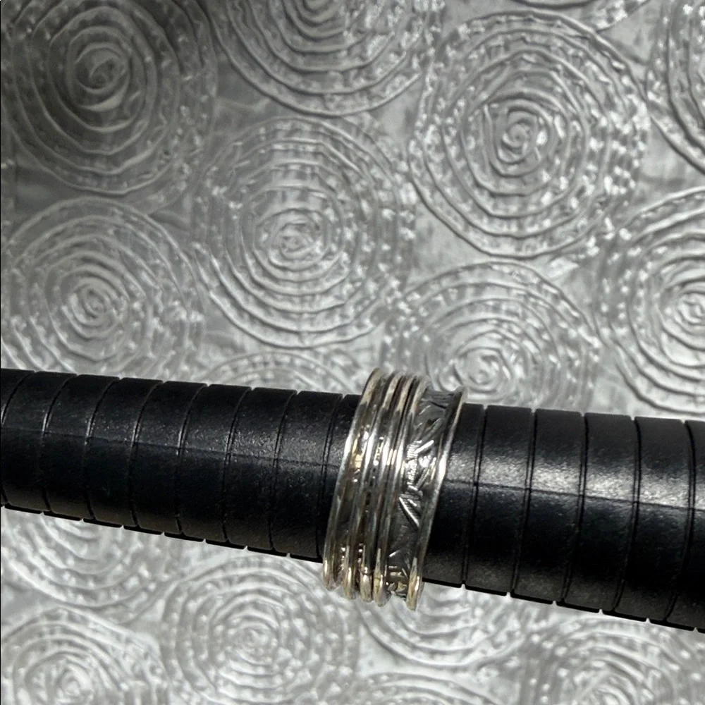 Sterling Silver D’joy Spinner Band Ring size 9 (Fidget Ring) UNISEX